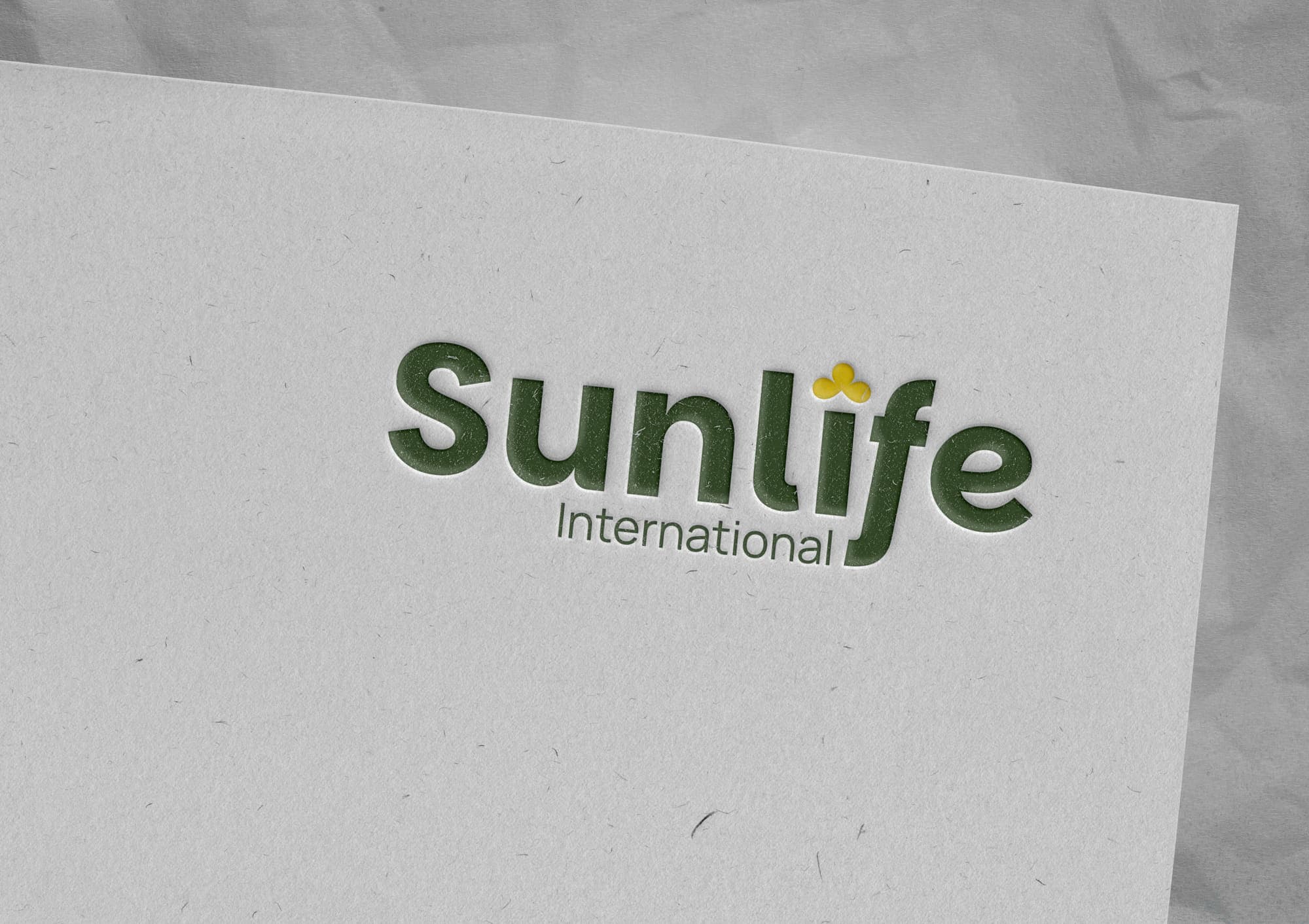 Sunlife International, letterhead closeup