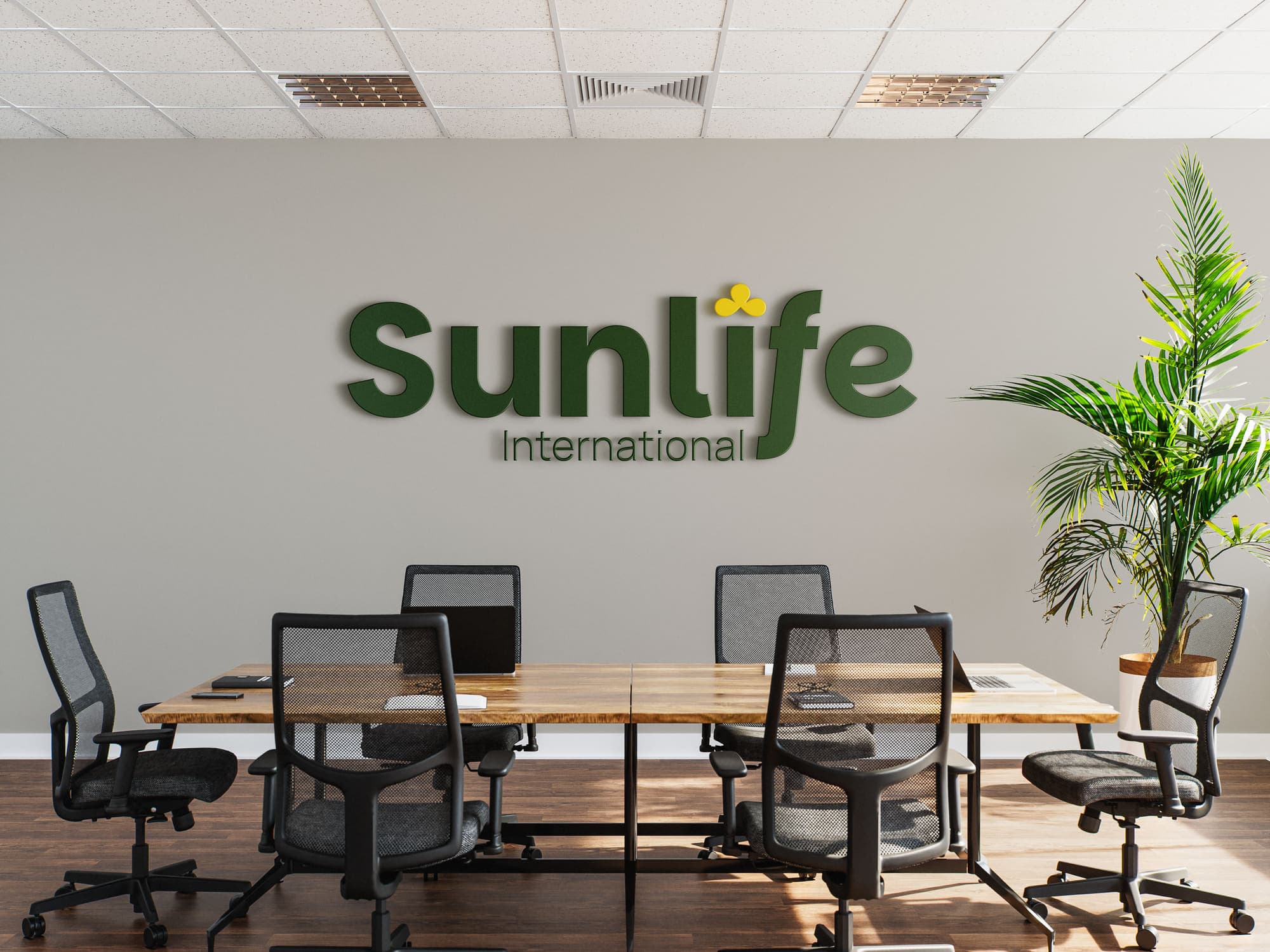 Sunlife International, logo conference room